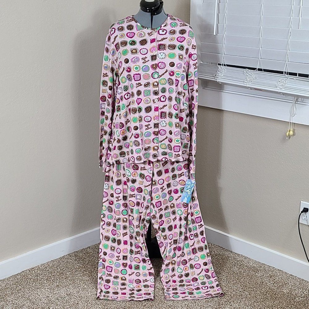 Nick & Nora Chocoholic Pajamas Plus Size 3XL Y2k New With Tags NWT